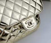 Chanel Mini Flap Bag & Star Coin Purse Gold Metal Pale metallic gold 15x20x6.5cm  - 6