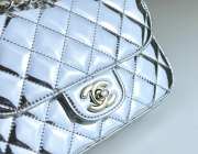 Chanel Mini Flap Bag & Star Coin Purse Silver Metal Pale metallic silver 15x20x6.5cm - 2