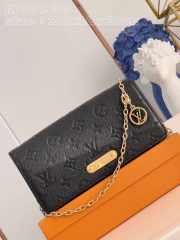 Louis Vuitton M83233 Wallet On Chain Lily In Black 20.7x10.2x3.5cm - 1