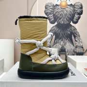 Lost In Echo sheepskin snow boots in black/ white 5cm - 2