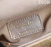 Dior Lady D-Joy Micro Bag Beige-Tone Satin with Gradient Bead Embroidery 16x9x5cm  - 3