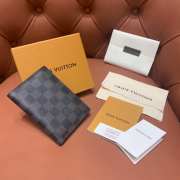 Louis Vuitton N64411 Passport Cover Damier Graphite Canvas 10x14x2.5cm - 2