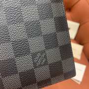 Louis Vuitton N64411 Passport Cover Damier Graphite Canvas 10x14x2.5cm - 6