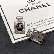 Chanel stone-encrusted perfume bottle earrings - 6