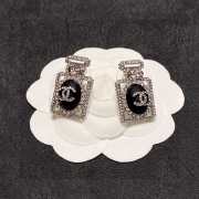 Chanel stone-encrusted perfume bottle earrings - 2