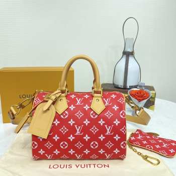 Louis Vuitton M24425 Speedy P9 Bandoulière In Red 25x15x15cm