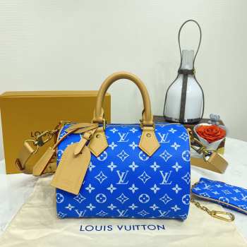 Louis Vuitton M24425 Speedy P9 Bandoulière In Blue 25x15x15cm