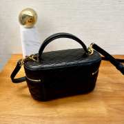 YSL Gaby Mini Vanity Bag In Lambskin Black 18x11x6.5cm - 4