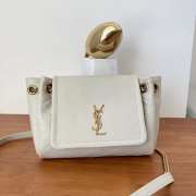 YSL mini Nolita in lambskin white bag 18x13x6cm - 4