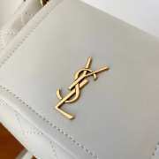 YSL mini Nolita in lambskin white bag 18x13x6cm - 3