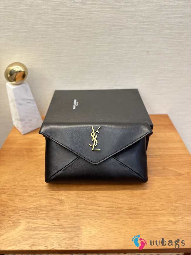 YSL Cassandre Small Envelope Pouch In Lambskin 21x14x3cm - 1