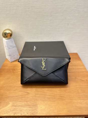 YSL Cassandre Small Envelope Pouch In Lambskin 21x14x3cm