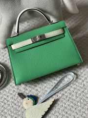 Hermes Mini Kelly Bag In Green 20cm - 1