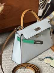 Hermes Mini Kelly Bag In Light Blue 20cm - 2