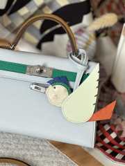 Hermes Mini Kelly Bag In Light Blue 20cm - 5