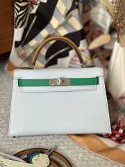 Hermes Mini Kelly Bag In Light Blue 20cm - 1