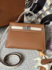 Hermes Mini Kelly Bag In Brown 20cm - 1