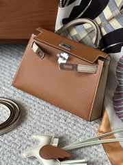 Hermes Mini Kelly Bag In Brown 20cm - 6