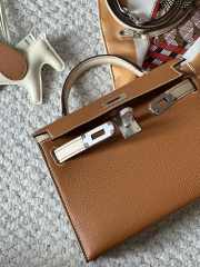 Hermes Mini Kelly Bag In Brown 20cm - 2