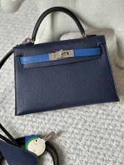 Hermes Mini Kelly Bag In Black 20cm - 1