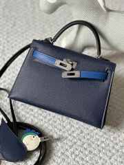 Hermes Mini Kelly Bag In Black 20cm - 6