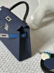 Hermes Mini Kelly Bag In Black 20cm - 2