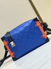 Louis Vuitton M24403 Side Trunk MM Bag In Blue 21x14x6cm - 1