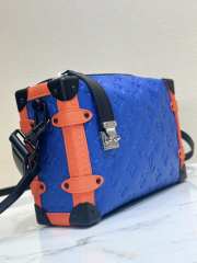 Louis Vuitton M24403 Side Trunk MM Bag In Blue 21x14x6cm - 3