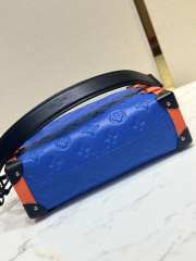 Louis Vuitton M24403 Side Trunk MM Bag In Blue 21x14x6cm - 5