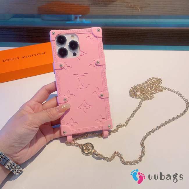 Louis Vuitton phone case in pink - 1