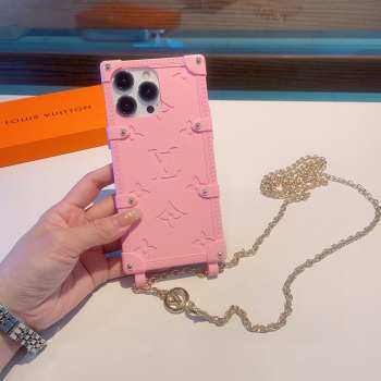 Louis Vuitton phone case in pink