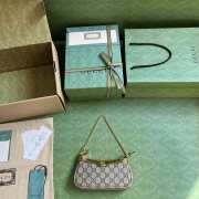 Gucci GG Mini Ophidia Handbag Supreme In Yellow 10x19x3cm - 6