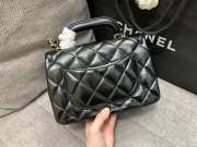 Chanel top handle flap bag AS4544 in black 18x25x8cm - 2