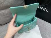 Chanel top handle flap bag AS4543 in green 14x20x7cm - 5