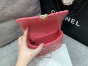 Chanel top handle flap bag AS4543 in pink 14x20x7cm - 2