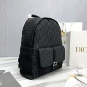 Dior 8 Backpack Black Dior Oblique Jacquard 31x41x15cm - 6