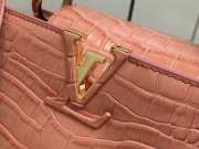 Louis Vuitton N95003 Capucines Bag with Gold Hardware Pink Tourmaline 27x18x9cm - 6