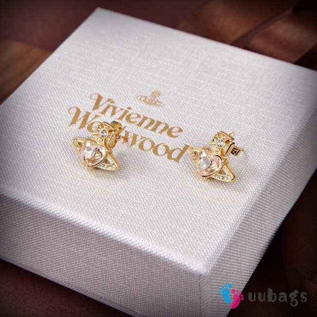 Vivienne Westwood White Gold Earrings  - 1