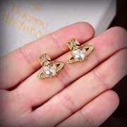 Vivienne Westwood White Gold Earrings  - 2