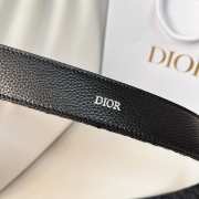 Dior Men's Oblique Jacquard Canvas Black Belt 01 3.5cm - 4