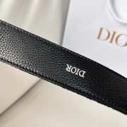 Dior Men's Oblique Jacquard Canvas Black Belt 02 3.5cm - 4