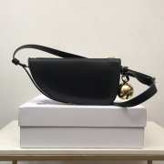 Burberry Mini Shield Sling Bag In Black 26x5.5x13.5cm - 1