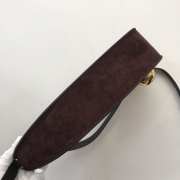 Burberry Shield Sling Bag Calf Suede In Cocoa 32×7×17cm - 5