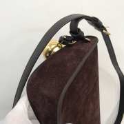 Burberry Shield Sling Bag Calf Suede In Cocoa 32×7×17cm - 4