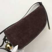 Burberry Shield Sling Bag Calf Suede In Cocoa 32×7×17cm - 3