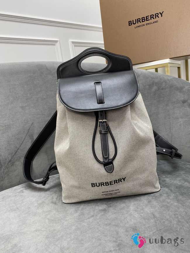 Burberry Grey Horseferry Print Pocket Backpack 30x14x38cm - 1