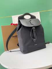 Burberry Grey Horseferry Print Pocket Backpack In Black 30x14x38cm - 5