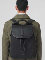 Burberry Grey Horseferry Print Pocket Backpack In Black 30x14x38cm - 3