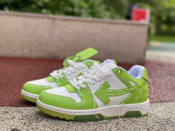 Off-White Out Of Office Sartorial Stitching Low Trainers White Green 