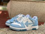 Off-White Out Of Office Sartorial Stitching Low Trainers White Blue - 1